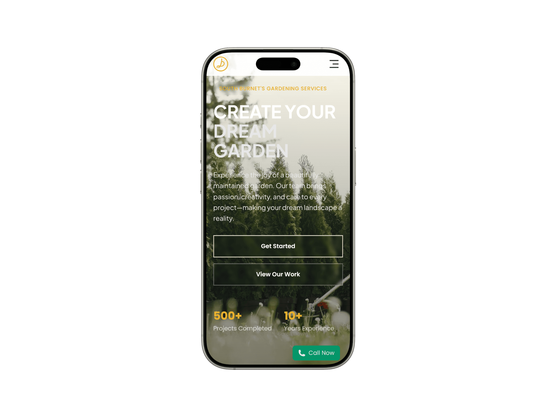 Image of DGS website on phone